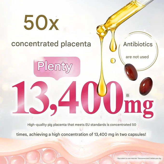 aequalis Moisturizing, Placenta Supplement, 30 Day Supply, 60 Tablets