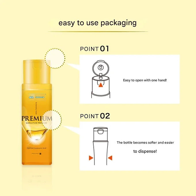 Hada Labo Skin Lab Gokujun Premium Hyaluron Emulsion, 4.9 fl oz (140 ml)