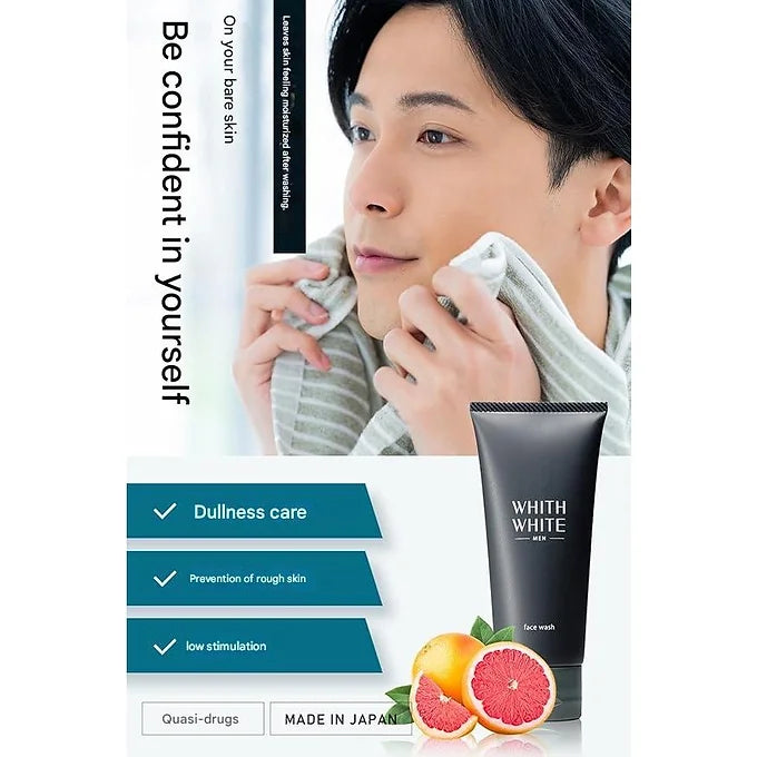 WHITH WHITE Men's Face Wash Acne, 95 g