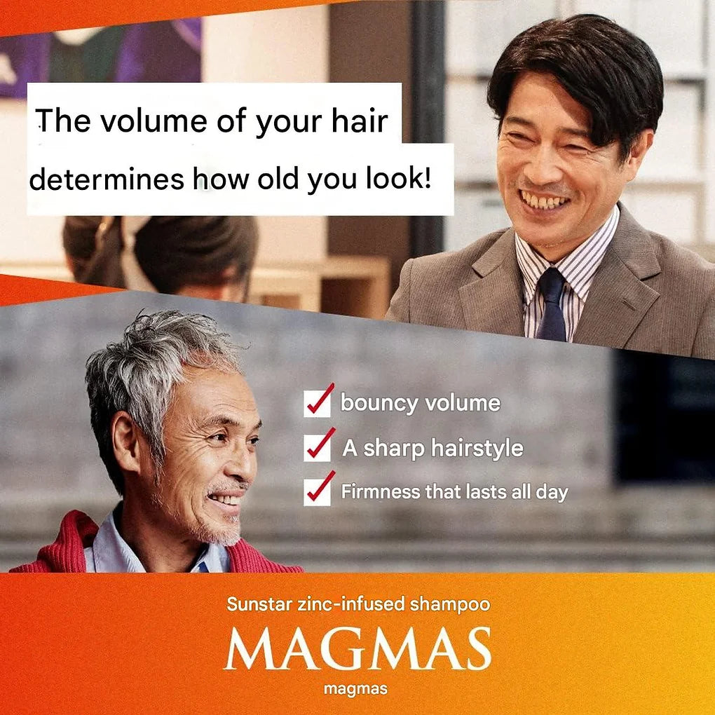 Sunstar MAGMAS Zinc Introduction Shampoo Volume Up & Scalp Care Men's
