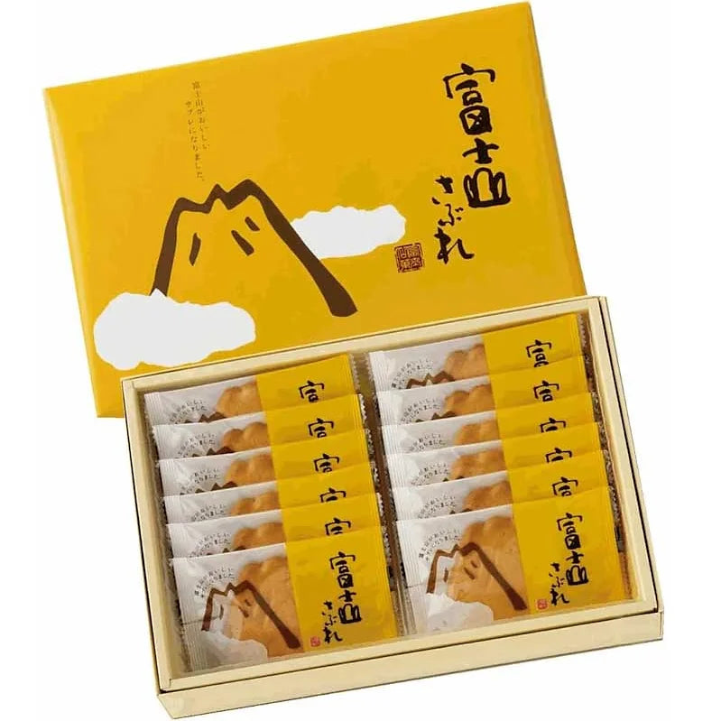 Shizuoka Souvenir – Mt. Fuji Sabure Butter Cookies (12 Pieces)