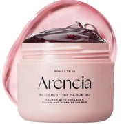 The Arencia Red smoothie serum 30 is a rich, moisturizing essence designed to deliver intensive hydration and firmness for all skin types.