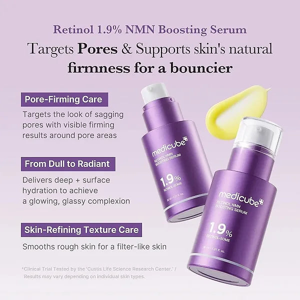 Medicube Retinol NMN Boosting Serum – Firming & Pore Care Treatment (30 ml)