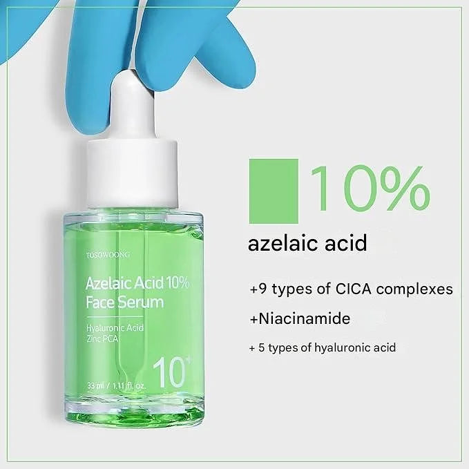 TOSOWOONG Azelaic Acid 10% Face Serum – 1.1 fl oz (33 ml)