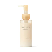 The Muji Damage Repair Hair Milk is a lightweight, leave-in treatment formulated with 100% naturally derived ingredients*.