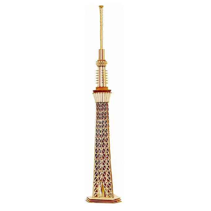 Kigumi Tokyo Sky Tree – Wooden 3D Puzzle DIY Craft Kit
