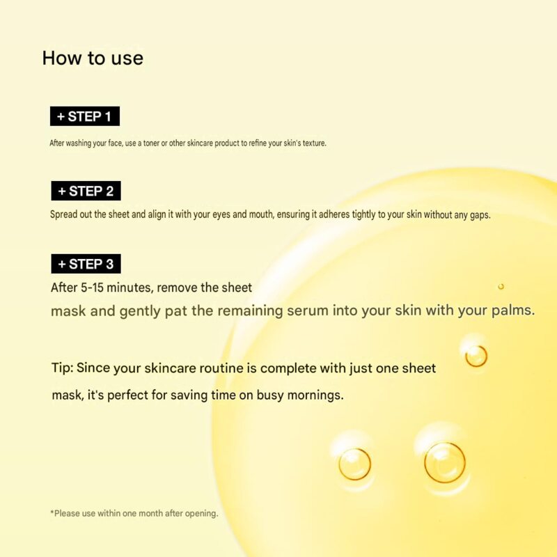 ANUA Vitamin 10 Pore Stretch Serum Mask Pack 7 Sheets