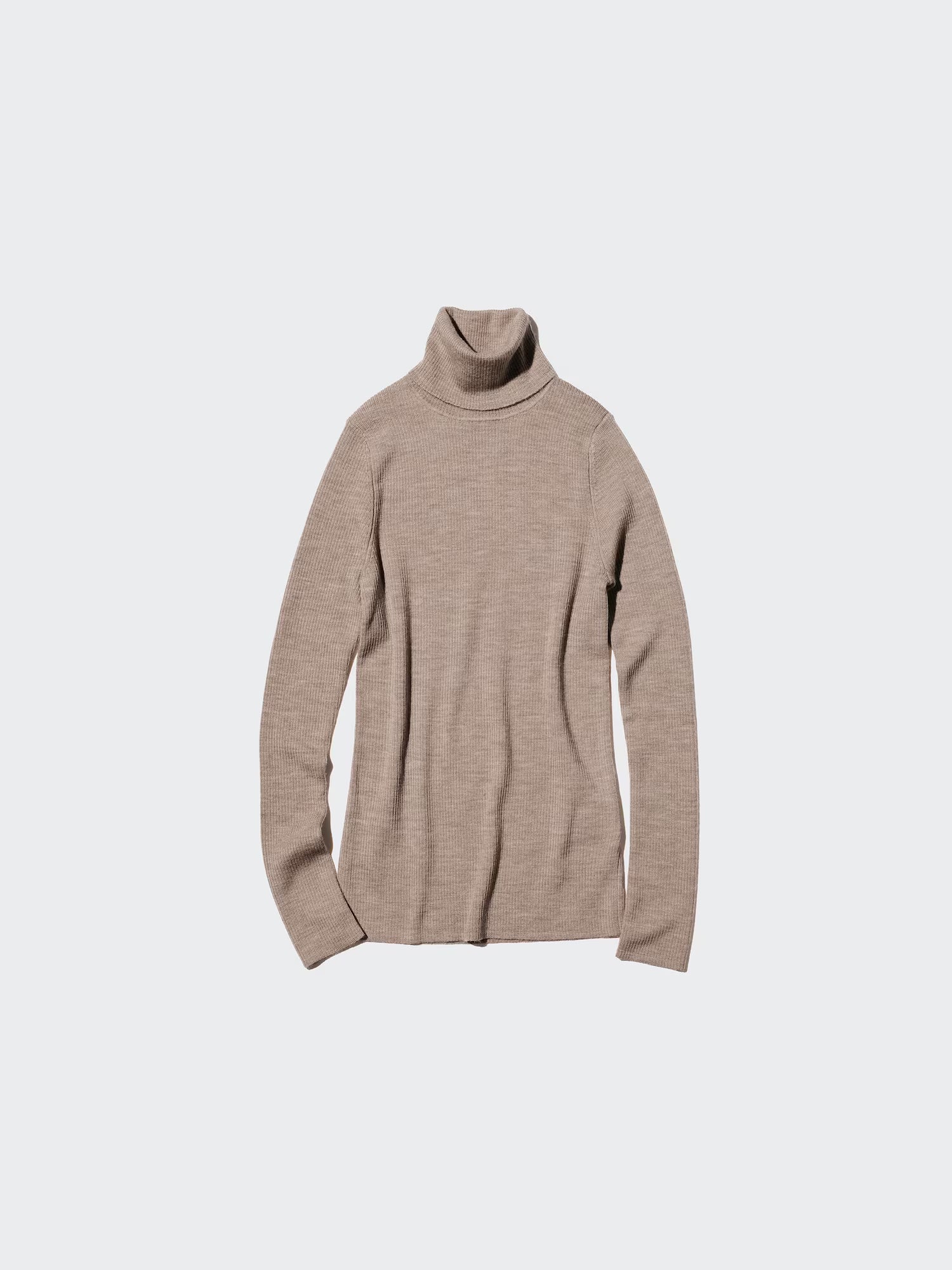 Merino Ribbed Turtleneck Sweater