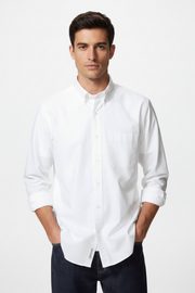 U Broadcloth Button-Down Shirt 476013 Japan best brand