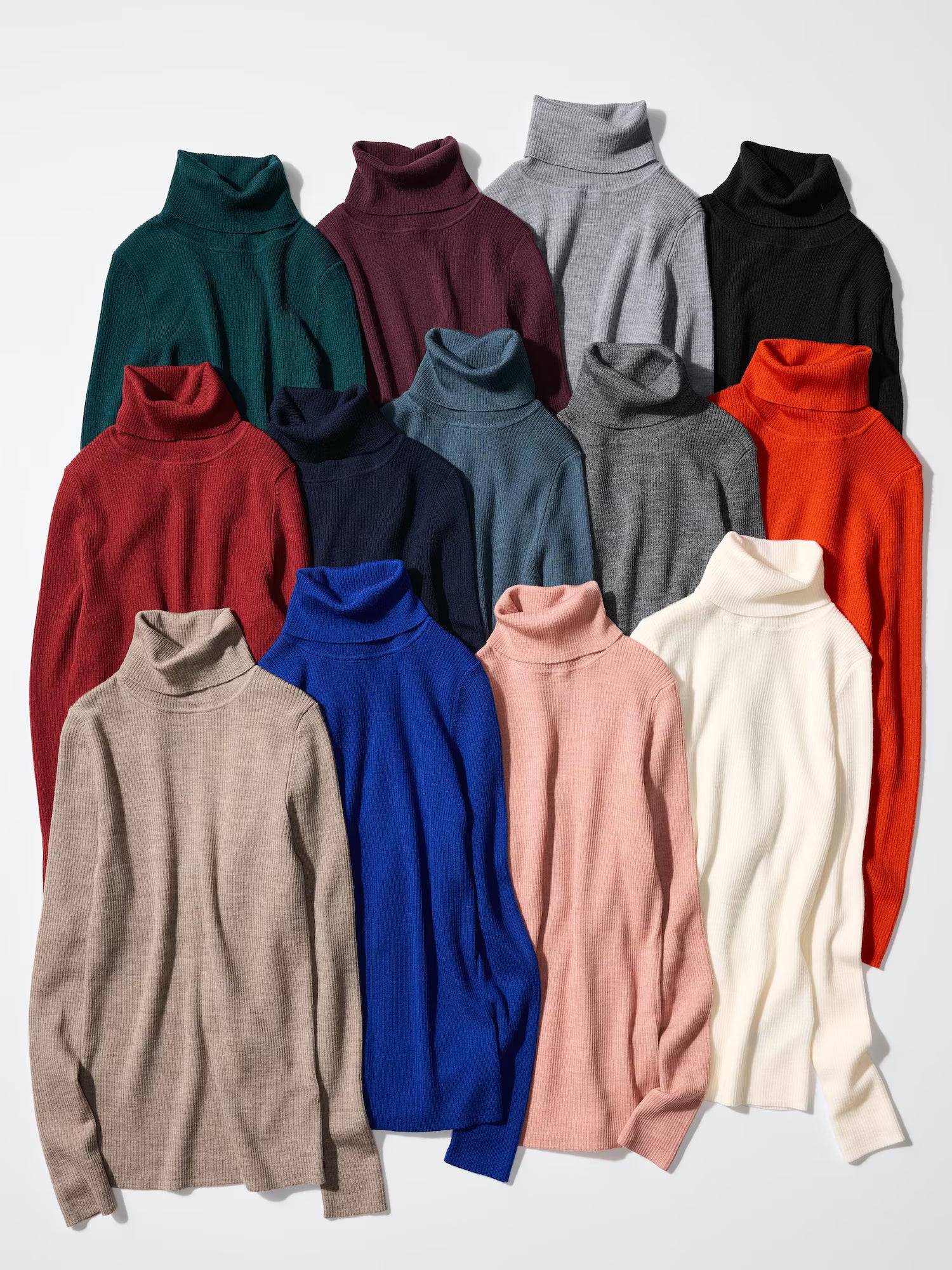 Merino Ribbed Turtleneck Sweater