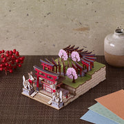 ki-gu-mi Fushimi Inari – Wooden 3D Puzzle DIY Craft Kit